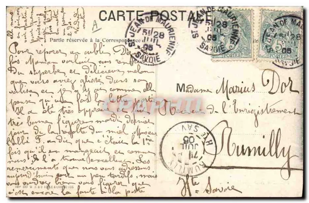 Postamt am Grimsel — Alpestre-Serie Nr. 133 — Verleger: Chocolat Klaus - Rückseite
