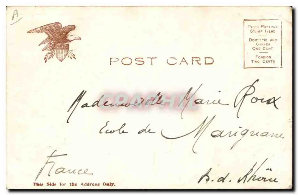 Statue of Liberty — Ansicht der Statue und ihres Sockels — Éditeur L.L.UST. POST CARD CO., N.Y. n°110 - Rückseite