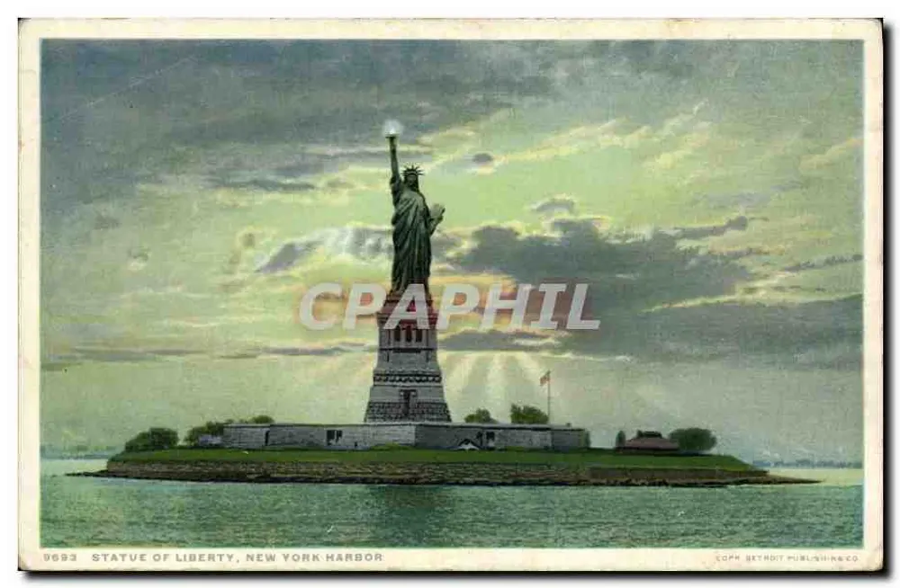 Statue of Liberty, New York Harbor — Detroit Publishing Co. n° 9683 - Vorderseite