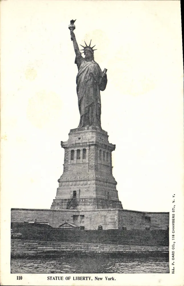 Statue of Liberty — New York — ILL. P. CARD CO., 118 CHAMBERS ST., N.Y. - Vorderseite