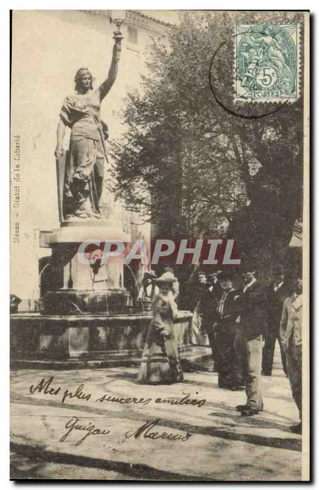 Béziers - Statue der Freiheit — unbekannter Verlag, Seriennummer nicht sichtbar - Vorderseite