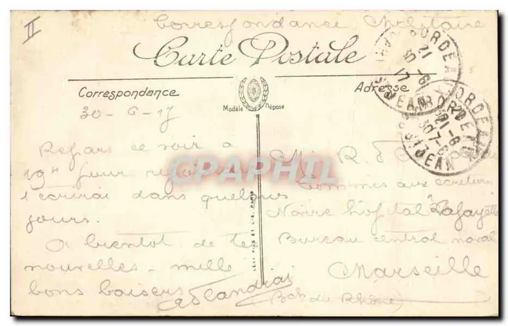 Bordeaux — Die Kais in Richtung Hafen — LL. — n° 67 - Rückseite