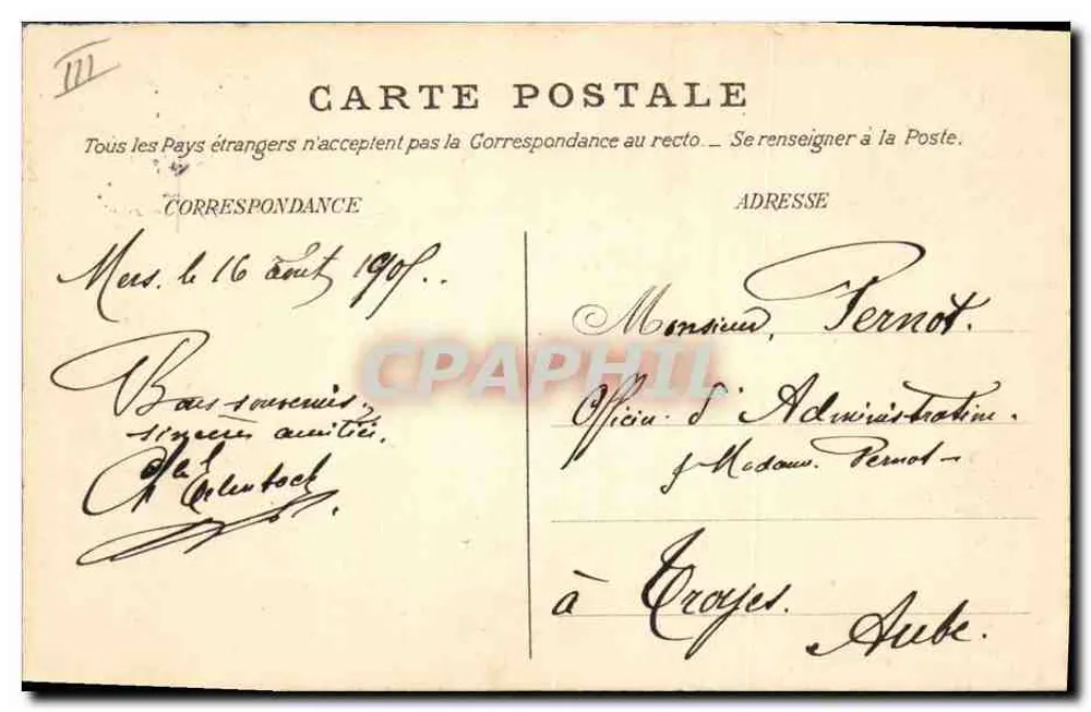 Le Tréport — Der Hafen und der Kliff — Verlag M. M., Nr. 101 - Rückseite