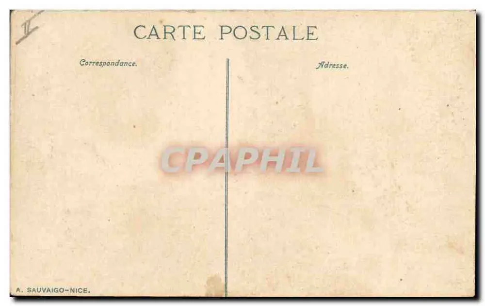 CANNES. Der Hafen und die Promenade — N.D. Fotografie — n° 240 - Rückseite
