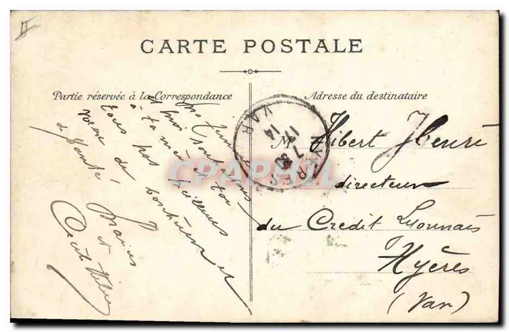 Cannes — Ansicht von Tartanes am Hafen — LL n°187 - Rückseite