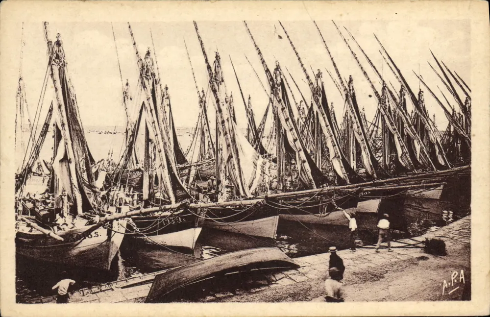 Porto de pesca — Sète — editor A.P.A. - Frente