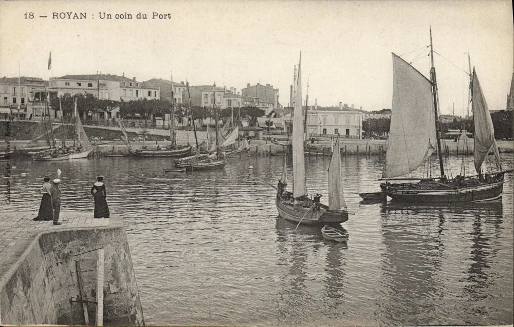 Royan: Eine Ecke des Hafens — unbekannte Ausgabe, Nr. 18 - Vorderseite