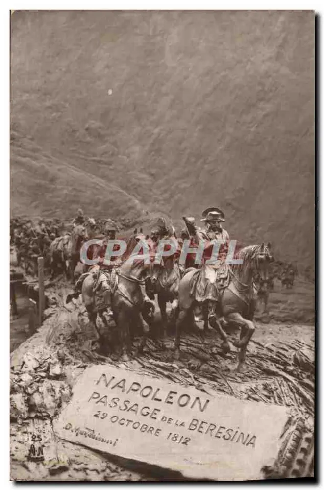 Napoleon beim Übergang über die Beresina — 29. Oktober 1812 — D. Mattoni, Nr. 25 - Vorderseite