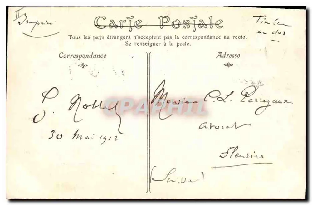 Napoleon und seine Zeit — Lieutenant-General Provera, Kommandant des Schlosses Cosseria, zur bedingungslosen Kapitulation aufgefordert (15. April 1796). Nach Bagettil — Nr. 2427 - Rückseite