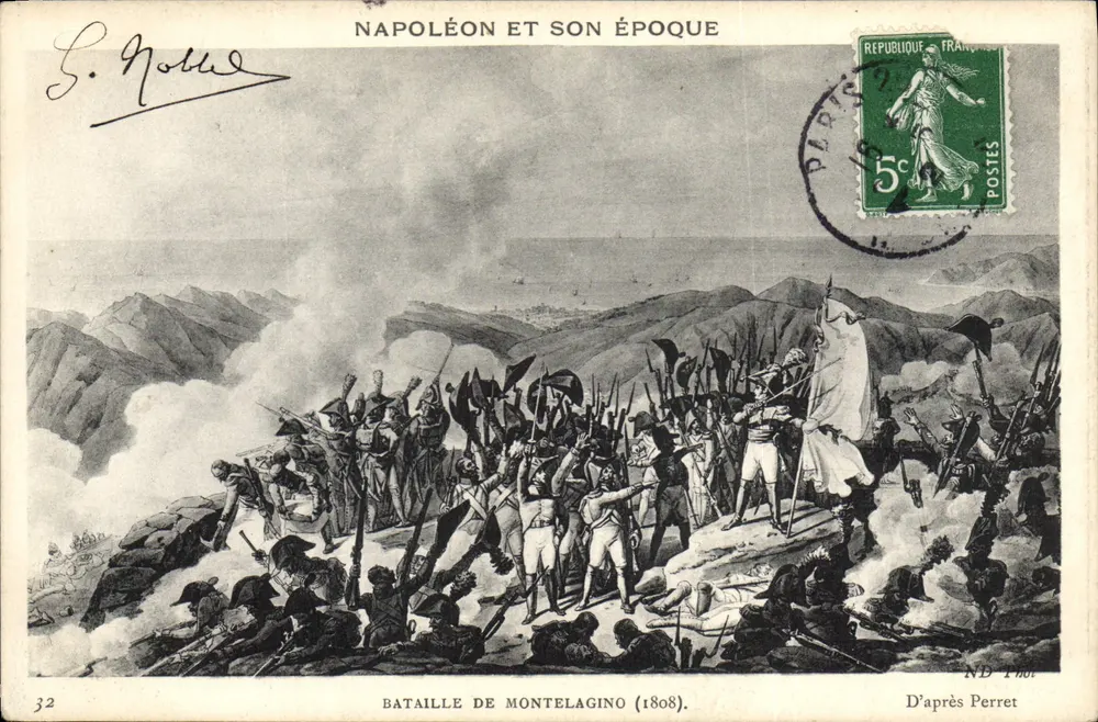 Schlacht von Montelagino (1808) — Napoleon und seine Zeit — ND Thot, n°32 - Vorderseite