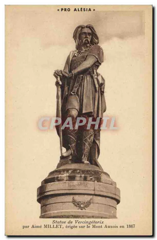Statue des Vercingétorix — Mont Auxois — von Aimé MILLET 1867 - Vorderseite