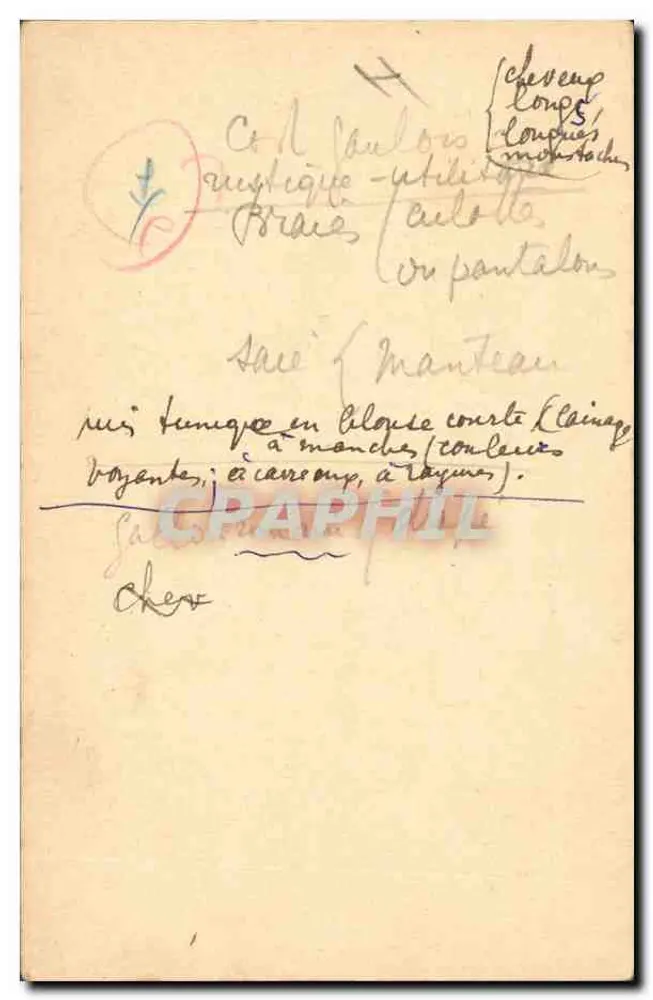 Gallische Krieger — Rekonstruktion aus dem Militärmuseum — Fernand Nathan, Verlag, Paris — 29 - Rückseite
