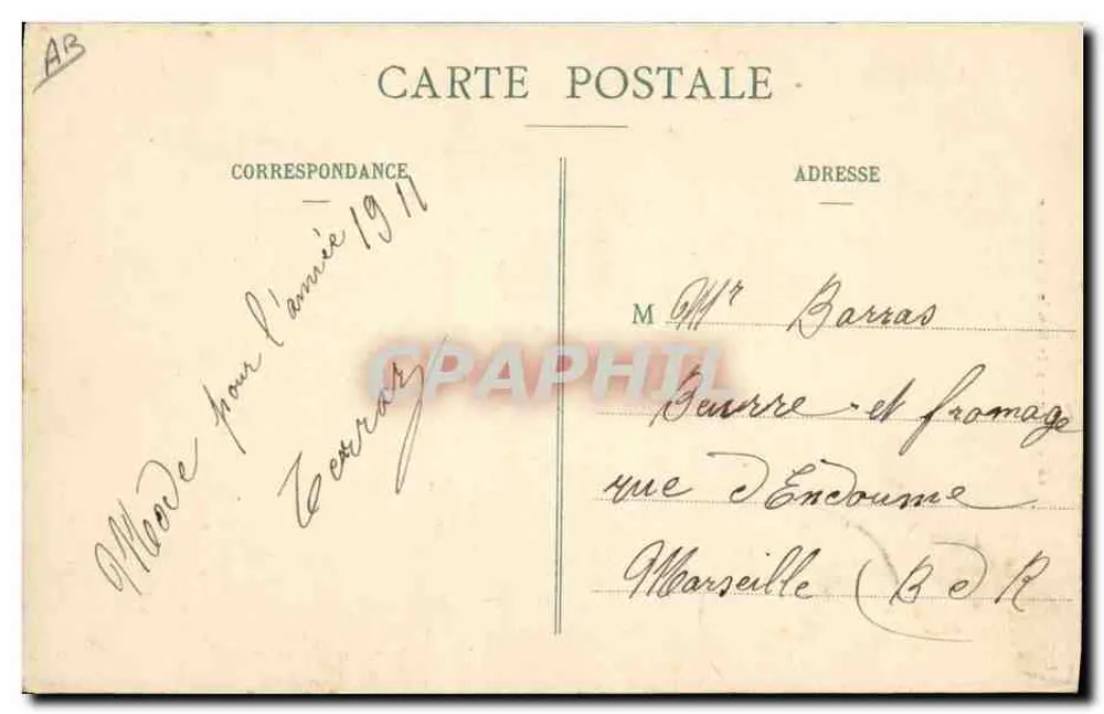 Trajes de Savoia (Tarentaise) — Série 66 — Editor L. Reynaud, Estúdio Chaubert - Verso