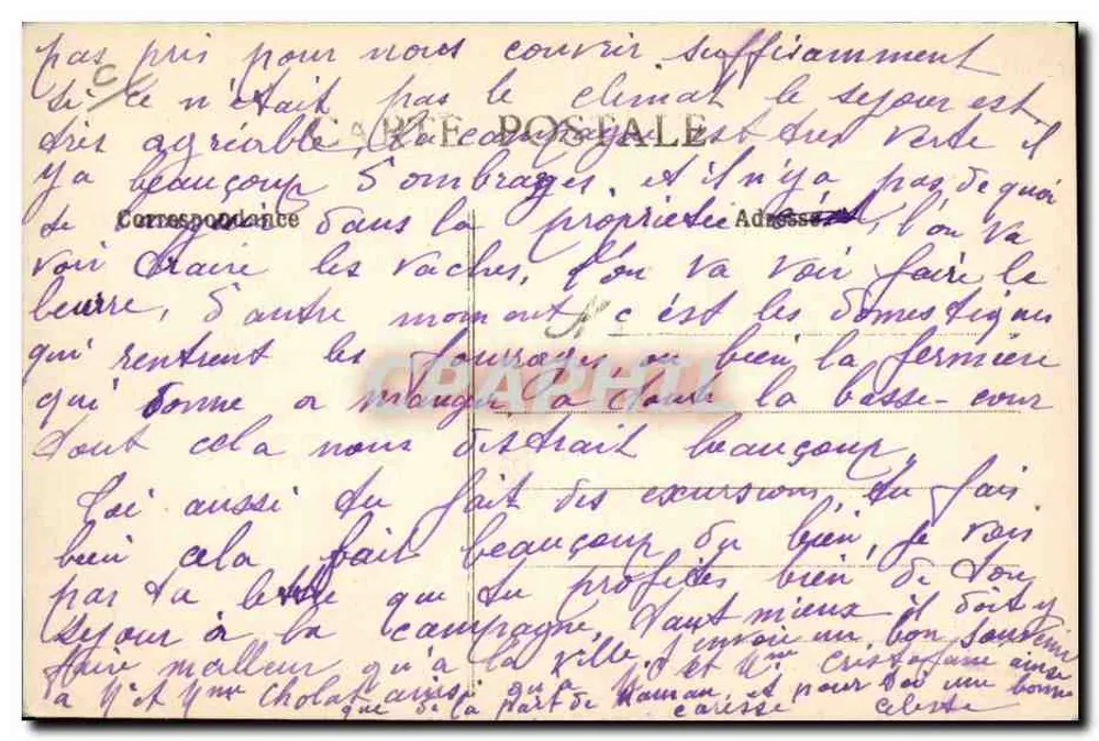 Butter machende Dienstboten — Szenen aus dem normannischen Leben — A+D - Rückseite
