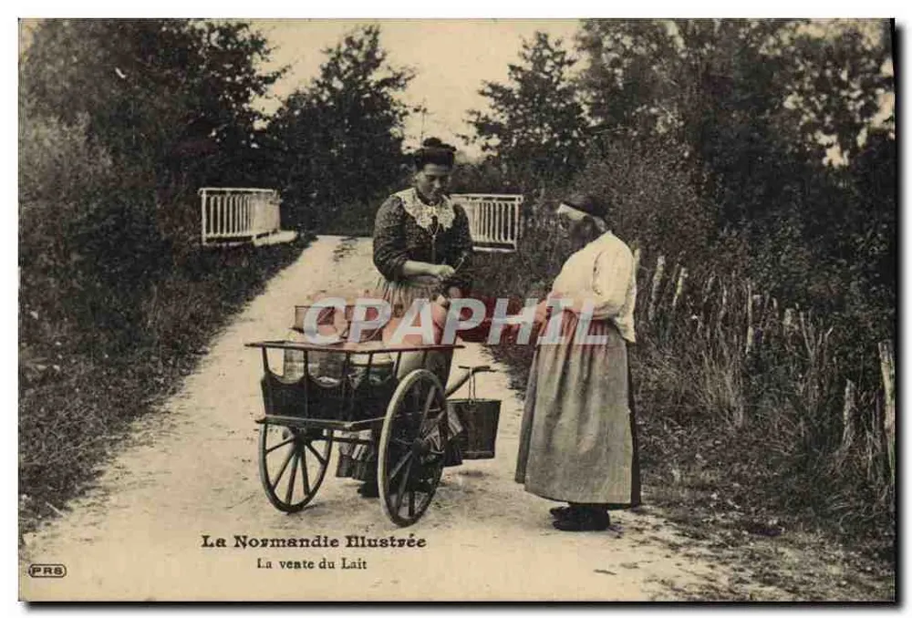 A Normandia Ilustrada — A venda do Leite — editor PRS - Frente