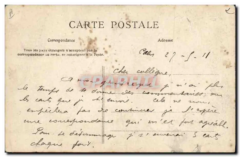 Mulher normanda em traje tradicional — A Normandia — A Bilhete postal antigo n°75 - Verso