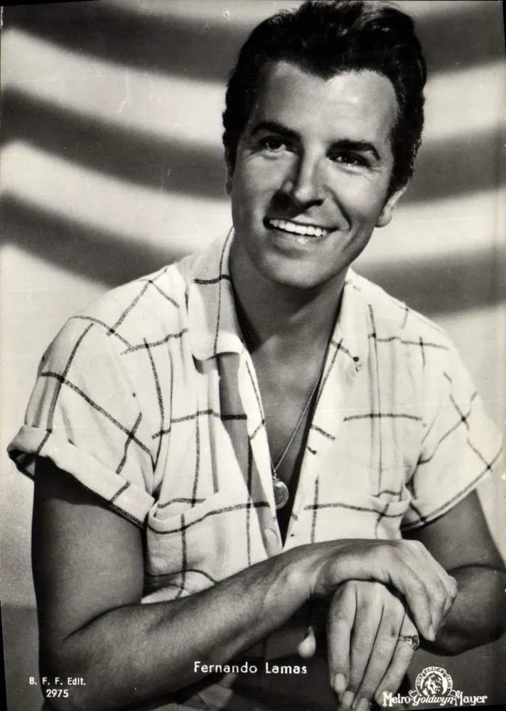 Fernando Lamas — retrato promocional — Casa Editte Ballerini & Fratini, Florença - Frente