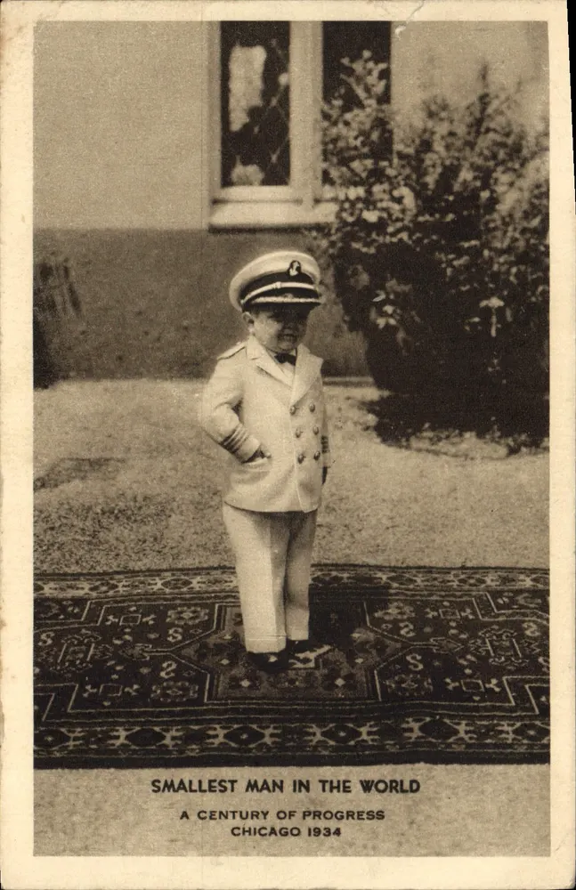 Kapitän Werner Ritter — der kleinste Mann der Welt — Verlag Héliogr. 34, Av. de St-Ouen, Paris - Vorderseite