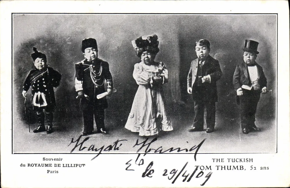 Fünf Zwergen des Königreichs Lilliput — Erinnerung an das Königreich Lilliput, Paris — Verlag THE TUCKISH - Vorderseite