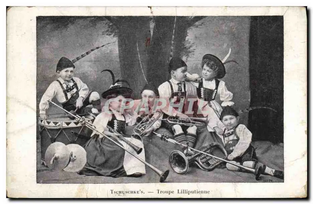 Tschuschke's — Troupe Lilliputienne — éditeur Tschuschke's, n° 107774 - Recto