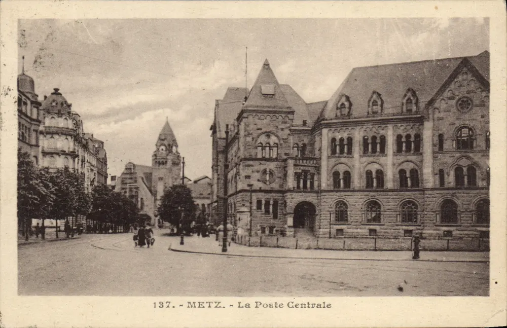 Metz — A Posta Central — P. Ronneve, edição n°137 - Frente