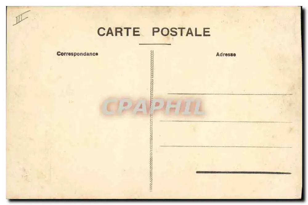 Perpignan - A Postagem — edifício das Correios, Telégrafos e Telefones - Verso