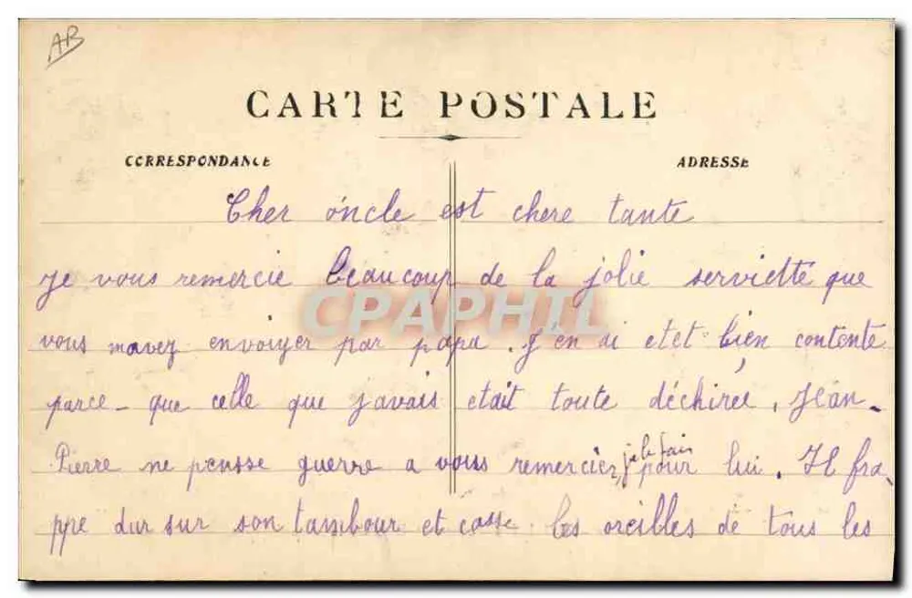 Avignon — Hotel dos Correios e Rua da República — Edit. Félix Jean - Verso