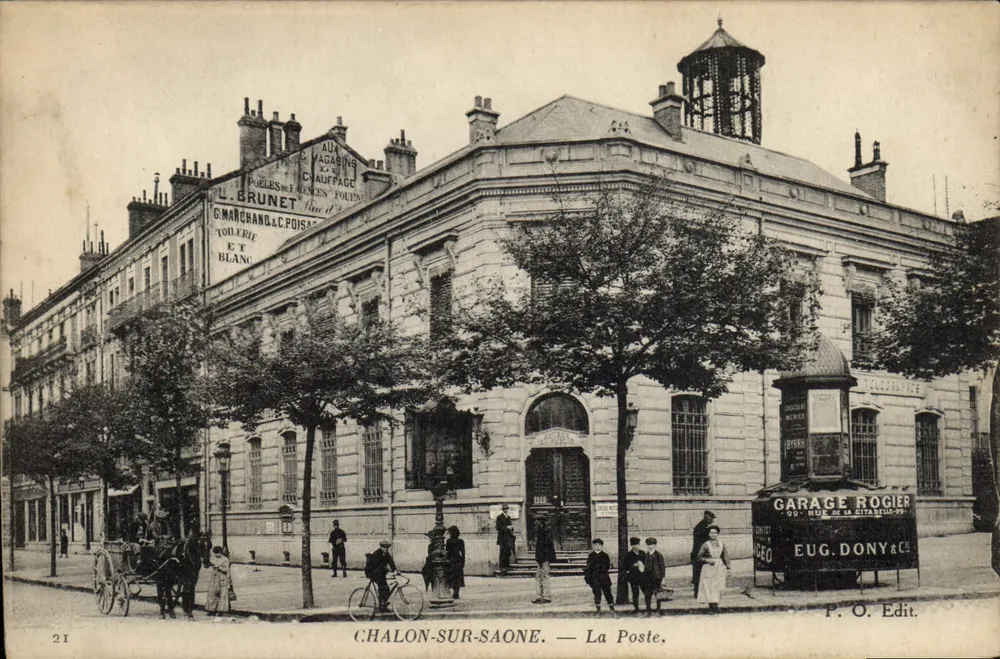 Chalon-sur-Saône — A Postagem — P.O. Edit. - Frente