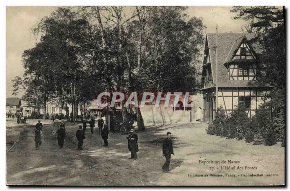 Wystawa w Nancy — Hotel Pocztowy — Wydawnictwa Zjednoczone, Nancy - Awers