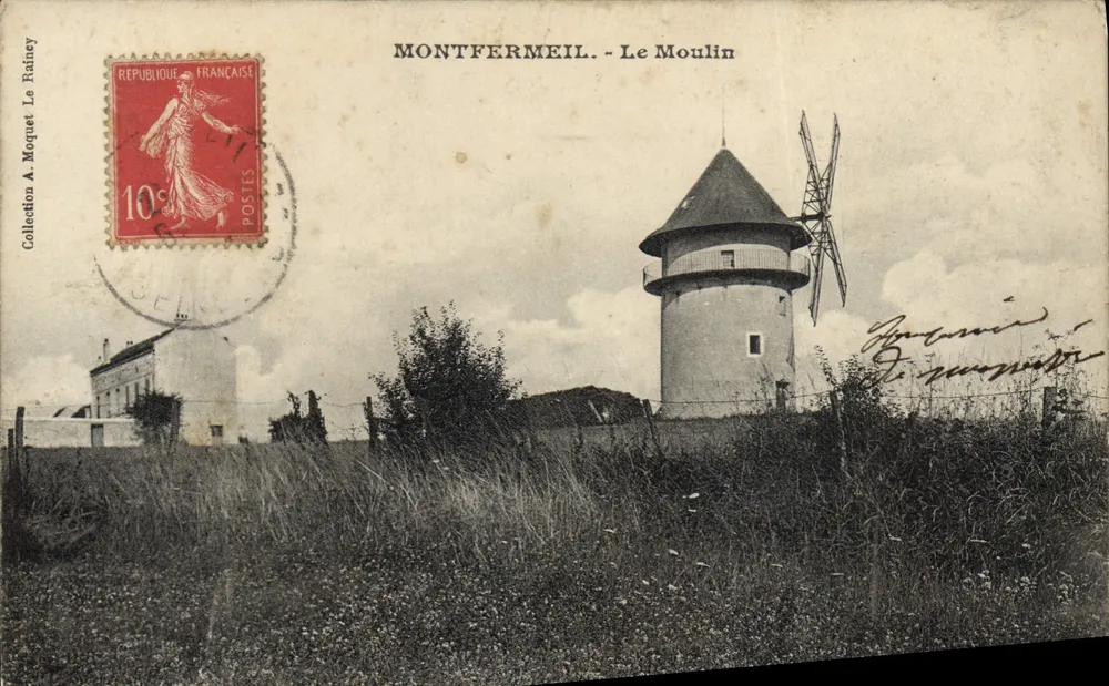 Montfermeil - O Moinho — editor A. Moquet, número de série não visível - Frente