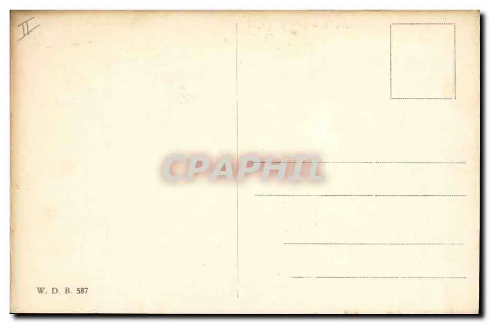 Embarcação a vela — vista marítima — W.D.B. 587 - Verso