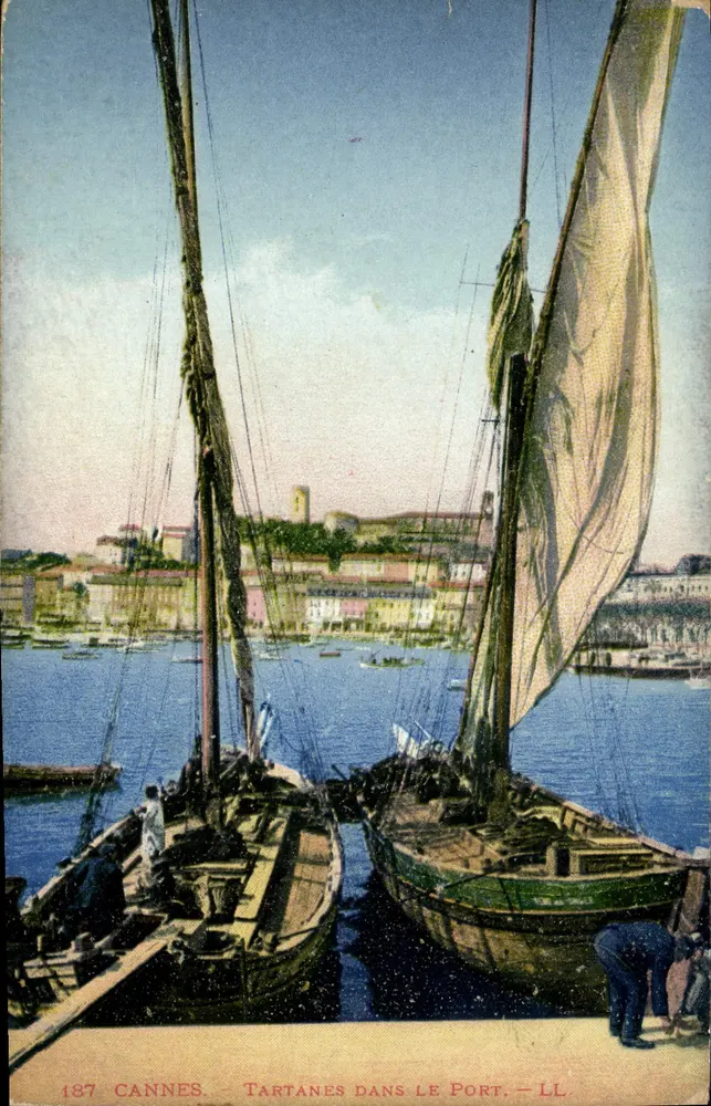 Cannes — Ansicht von Tartanes am Hafen — LL, n° 187 - Vorderseite