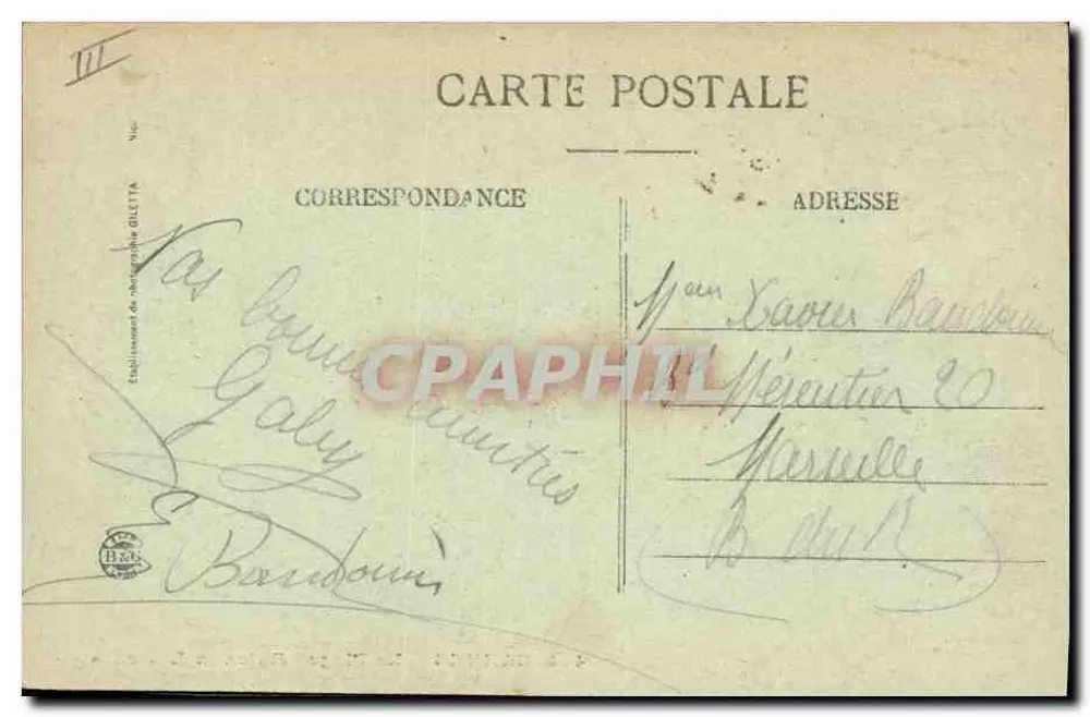 CANNES - Die Bucht - Segelboote — Edition Ghetia, Nr. 414 - Rückseite