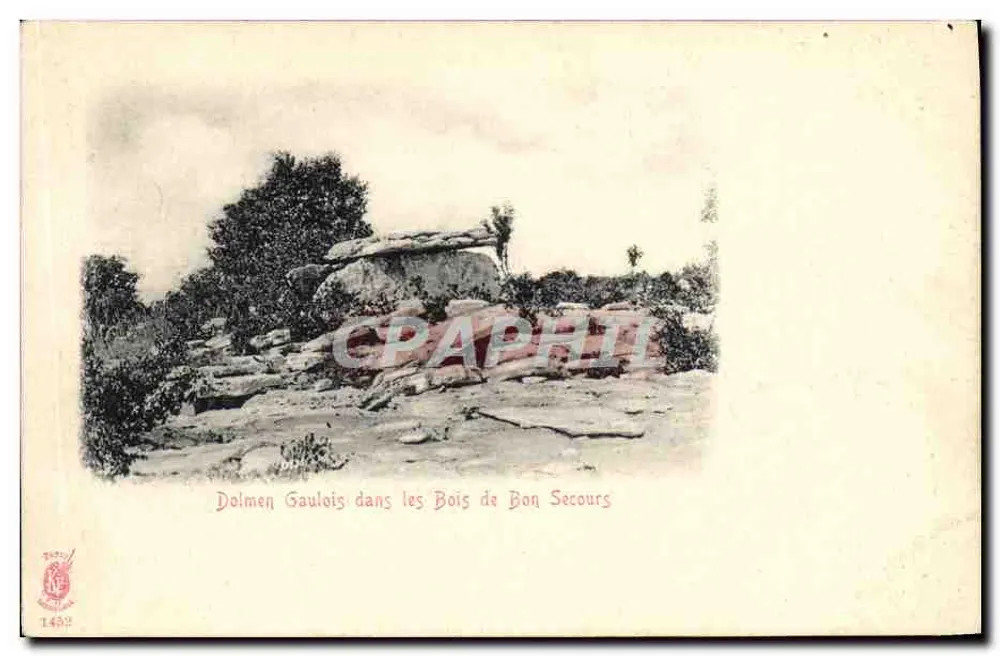 Gaulischer Dolmen in den Bois de Bon Secours — Verlag Téno, Nr. 1482 - Vorderseite