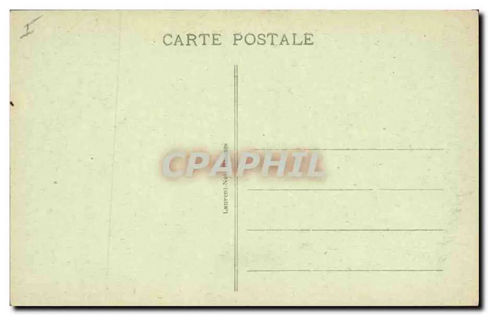 Carnac - Os Alinhamentos do Ménec — série 785, editor Laurent-Népomucène - Verso