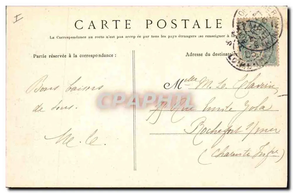 Saint-Nazaire — Le Dohnen. — Verlag: Rocande & Rouaud, Charpentiers - Rückseite