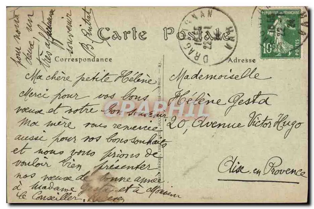 Draguignan (Var) — Die Fee Stein — JND Phot. - Rückseite