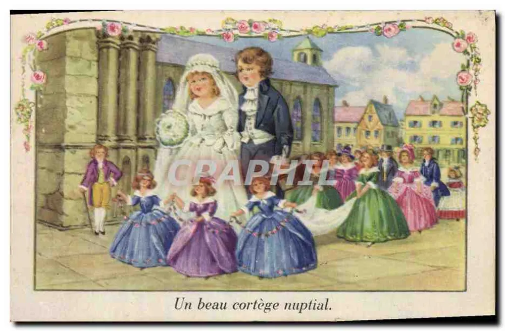 Cortège nuptial — Un beau cortège nuptial. — Éditeur non visible, n° de série non visible - Vorderseite