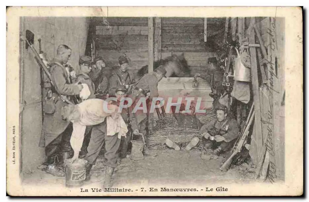 Militärisches Leben - 7. In Manövern - Das Gästehaus — Der Gute Verleger, Paris - Vorderseite