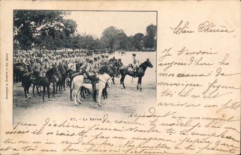 Kavallerie-Übung — Photolylia A. Bergeret et Cie, Nancy — n° 67 - Vorderseite