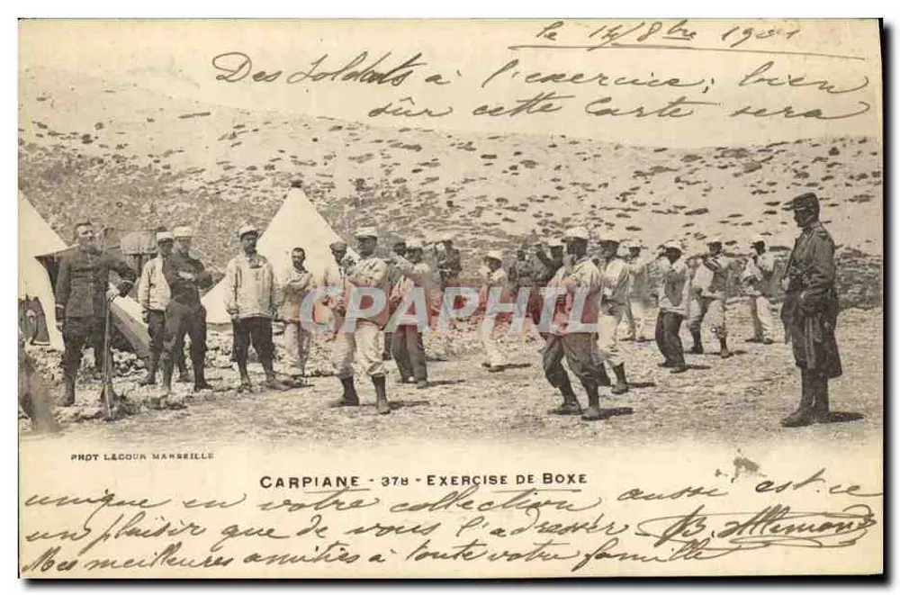 Carpiane - Boxübung — Foto Lécoeur Marseille, Nr. 378 - Vorderseite