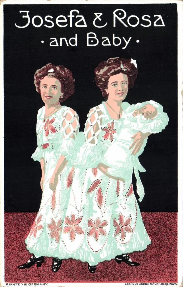 Josefa & Rosa und Baby — J. Bargou Sohne Nachf. Berlin SW. — In Deutschland gedruckt - Vorderseite
