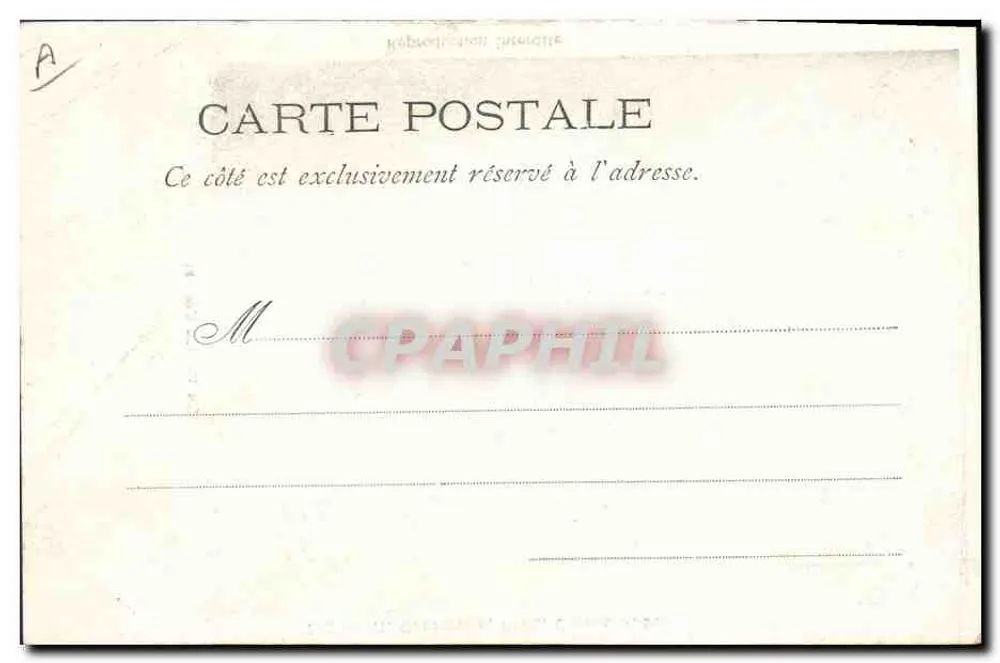O Príncipe Colibri — Fotografia de H. Gaudichon, Cannes — Edição H. Gaudichon (A.-M.) - Verso