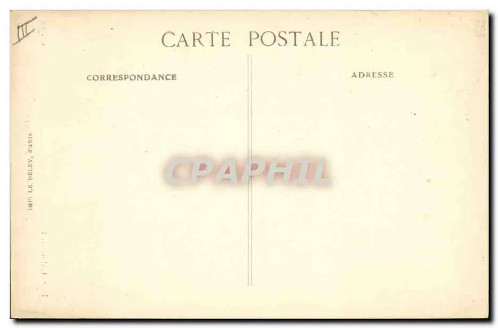 Salon — A Postagem — Ed. Colombard - Verso