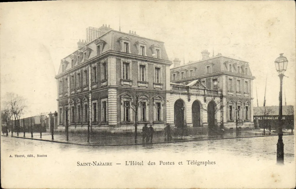 Saint-Nazaire — Das Post- und Telegraphenamt — A. Thuret, Verlag, Nantes - Vorderseite