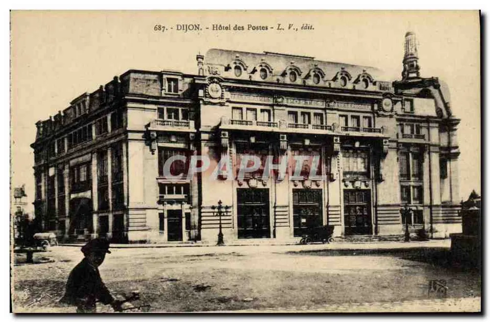Dijon - Hotel Pocztowy — wydawca L. V., nr 687 - Awers