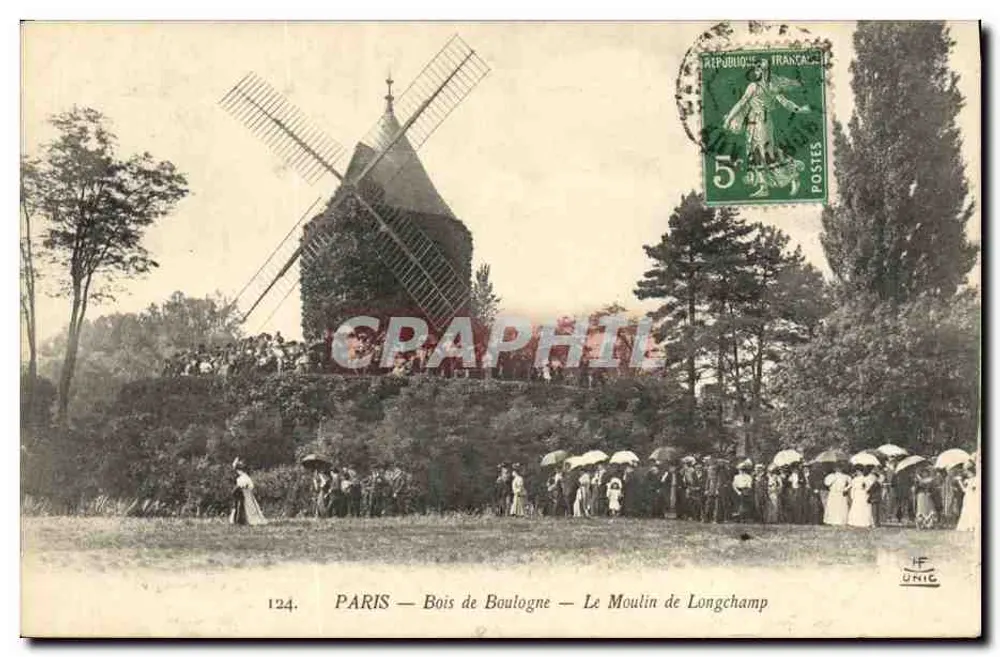 PARIS — Bois de Boulogne — Der Longchamp-Mühle — Ausgabe 'UNIC' n°124 - Vorderseite
