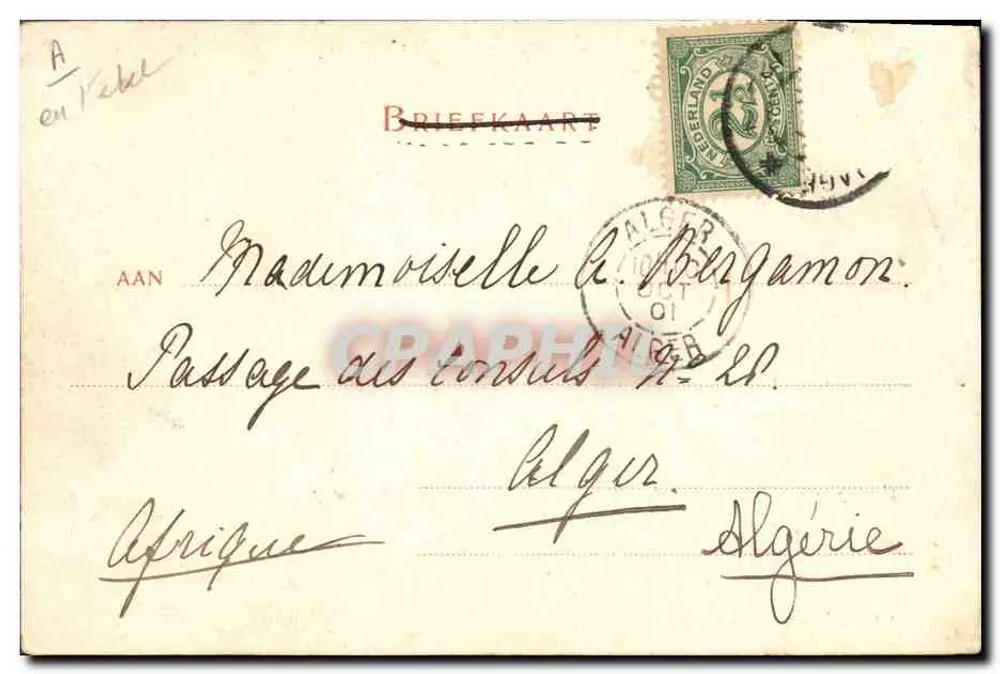 Voorburg — moulin à vent sur l'Achterweg — Dr. Trenkler Co., Leipzig, n° 13743 - Verso
