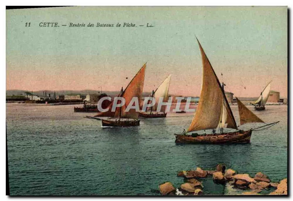 CETTE — Rückkehr der Fischboote — L.L. - Vorderseite
