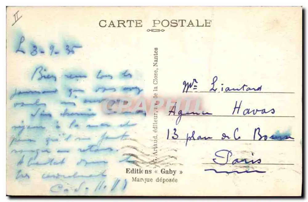 Les Sables-d'Olonne (Vendée) — Ankunft eines Thonners vor der Arundel-Turm — Verlag Gaby, n° 59 - Rückseite